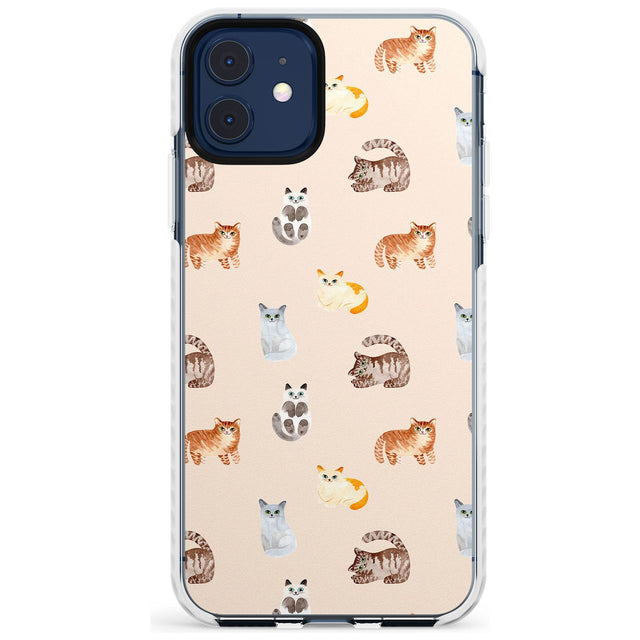 Cute Cat Pattern Slim TPU Phone Case for iPhone 11