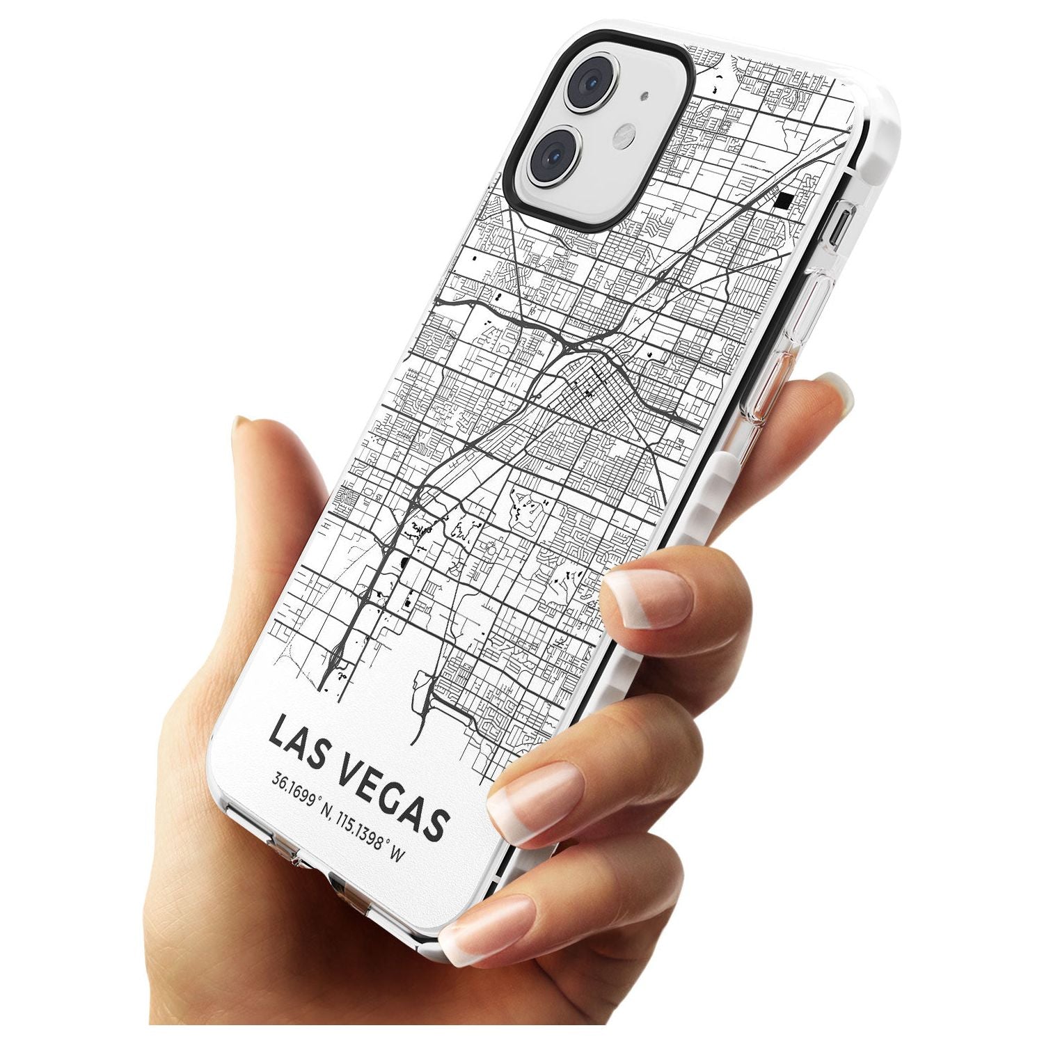 Map of Las Vegas, Nevada Impact Phone Case for iPhone 11