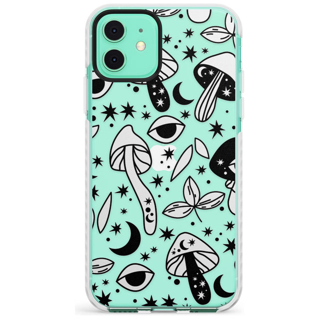 Psychedelic Mushrooms Pattern Impact Phone Case for iPhone 11