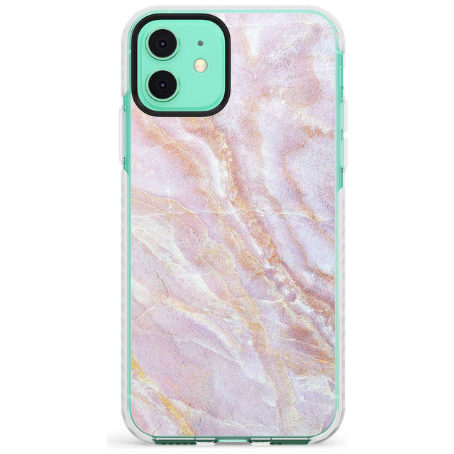 Soft Pink & Yellow Onyx Marble Texture Slim TPU Phone Case for iPhone 11