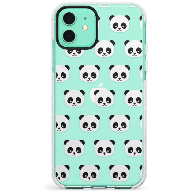 Panda Face Pattern Slim TPU Phone Case for iPhone 11