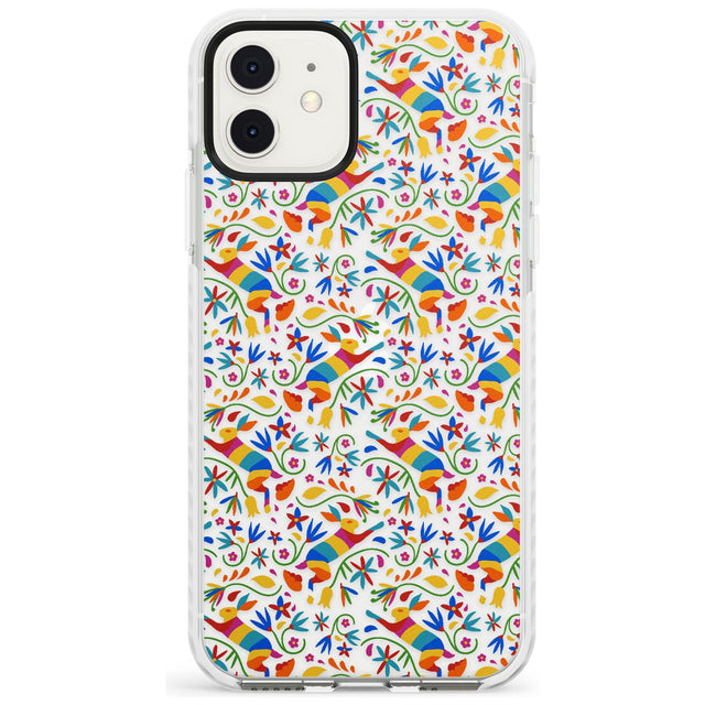 Floral Rabbit Pattern in Rainbow Slim TPU Phone Case for iPhone 11