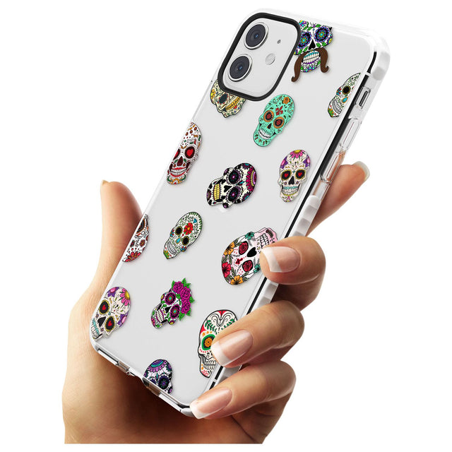 Mixed Sugar Skull Pattern Impact Phone Case for iPhone 11
