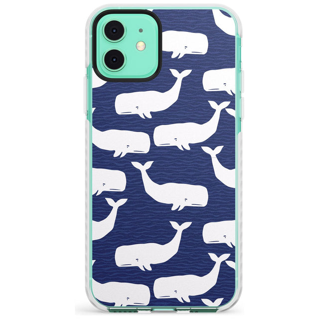 Cute Whales  Slim TPU Phone Case for iPhone 11