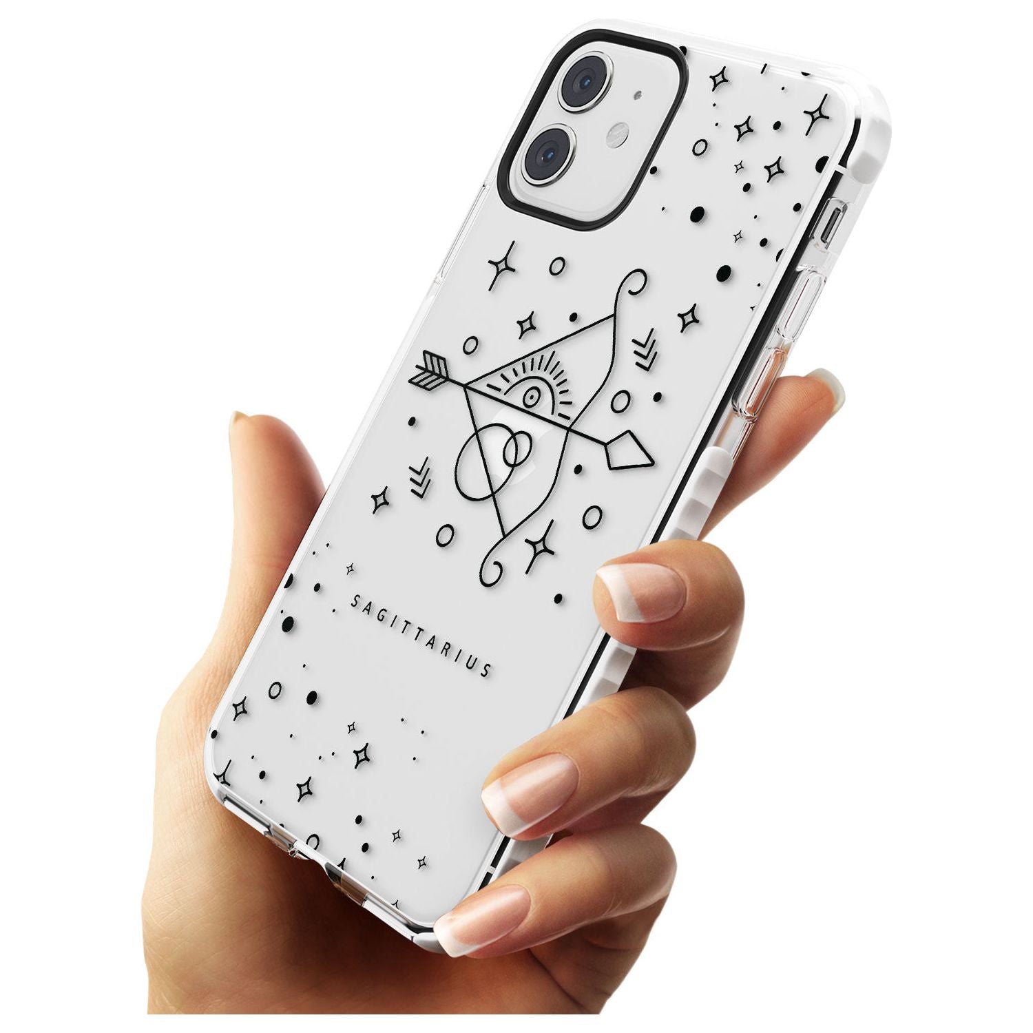Sagittarius Emblem - Transparent Design Impact Phone Case for iPhone 11
