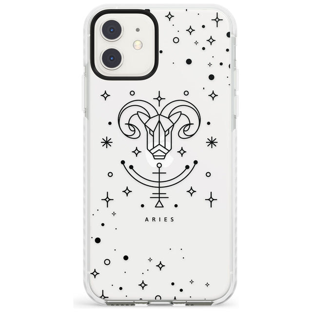 Aries Emblem - Transparent Design Impact Phone Case for iPhone 11