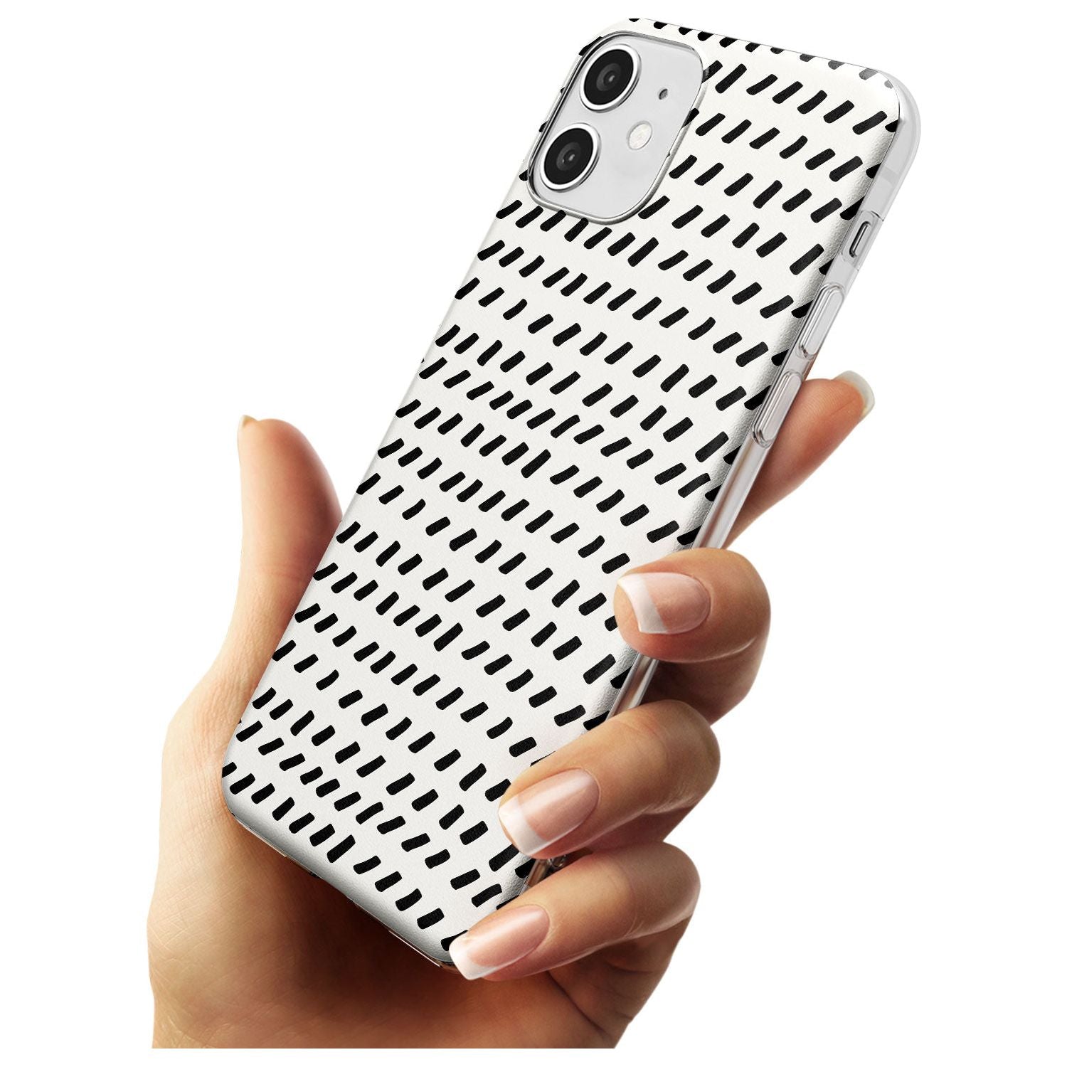 Hand Drawn Lines Pattern Slim TPU Phone Case for iPhone 11