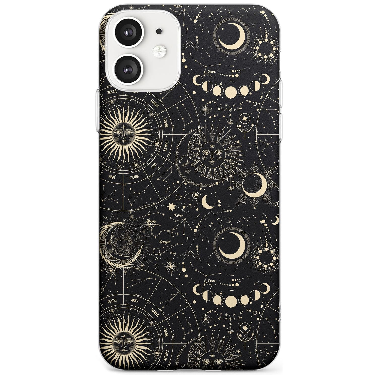 Suns, Moons & Star Signs Black Impact Phone Case for iPhone 11