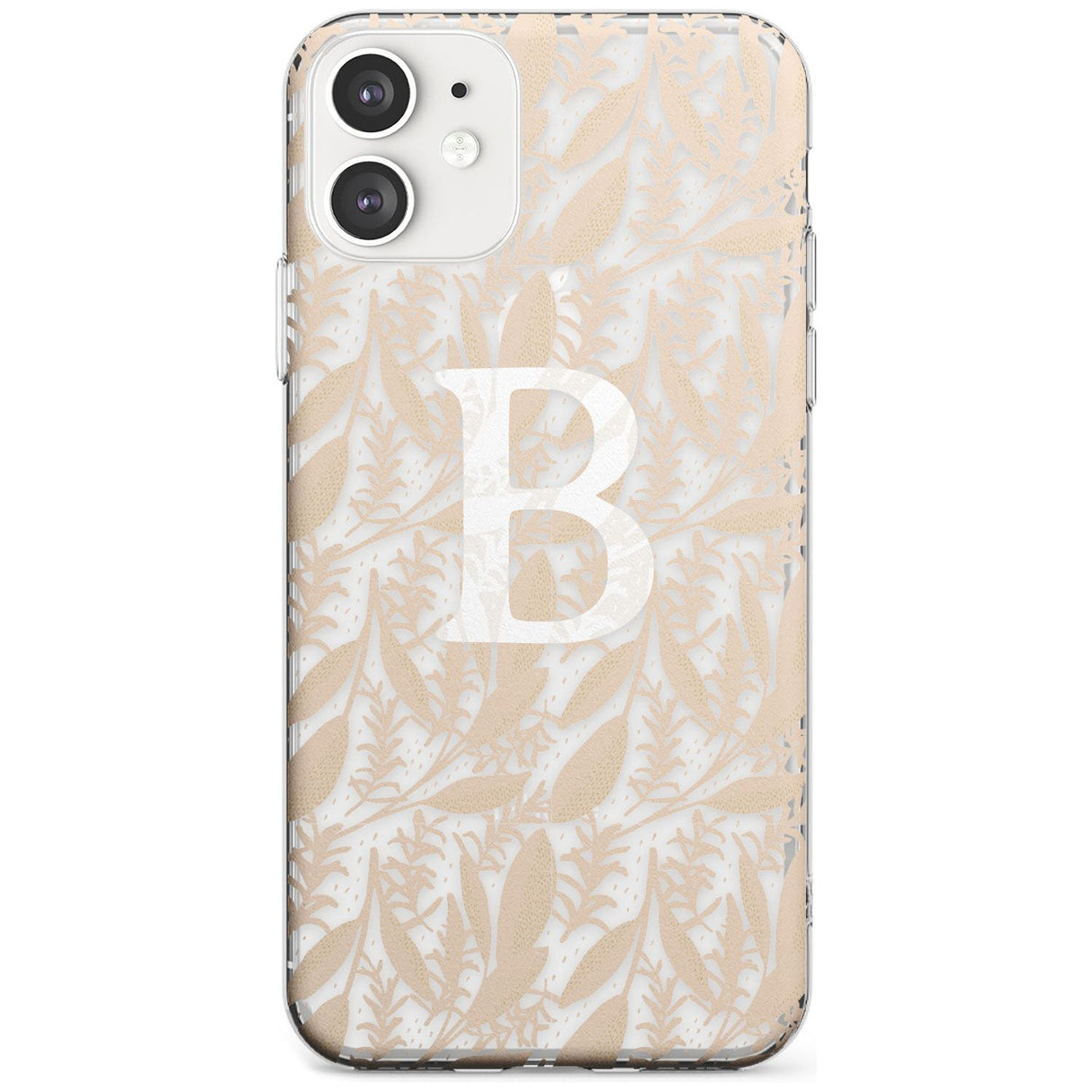 Subtle Monogram Abstract Floral iPhone Case  Slim Case Custom Phone Case - Case Warehouse