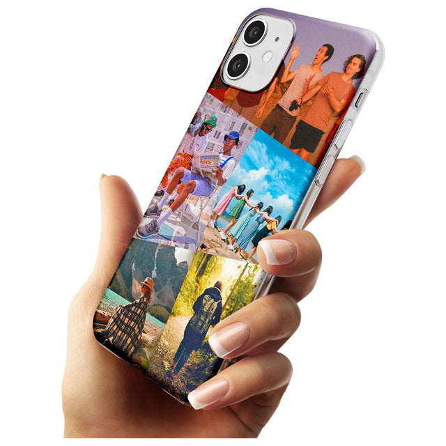 Abstract Photo Grid Slim TPU Phone Case for iPhone 11