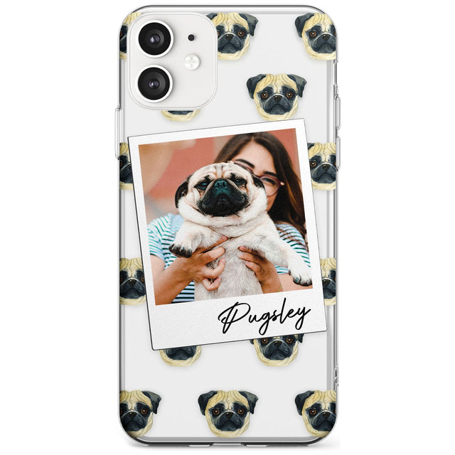 Pug - Custom Dog Photo Black Impact Phone Case for iPhone 11