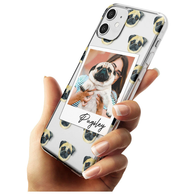 Pug - Custom Dog Photo Black Impact Phone Case for iPhone 11