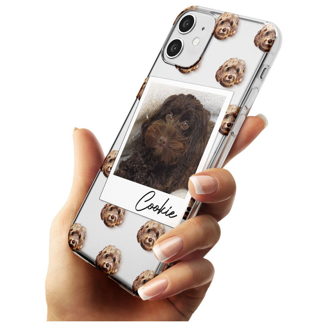 Cockapoo, Brown - Custom Dog Photo Black Impact Phone Case for iPhone 11