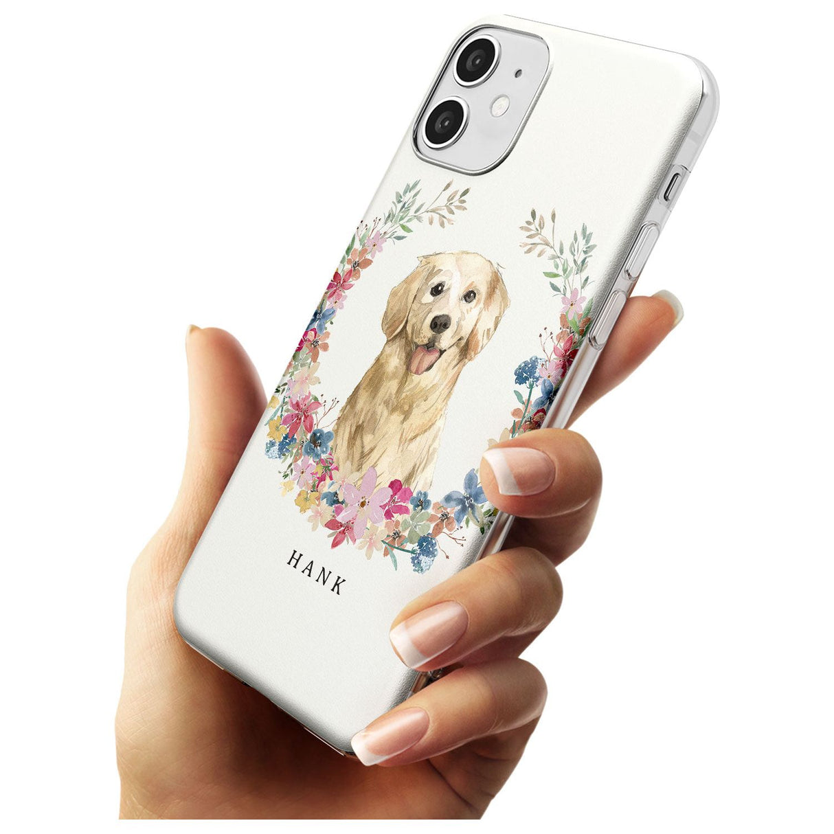 Golden Retriever - Watercolour Dog Portrait Slim TPU Phone Case for iPhone 11