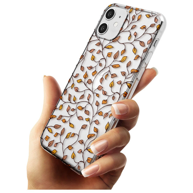 Personalised Autumn Leaves Pattern Slim TPU Phone Case for iPhone 11