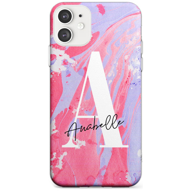 Pink & Purple - Custom Marble iPhone Case  Slim Case Custom Phone Case - Case Warehouse