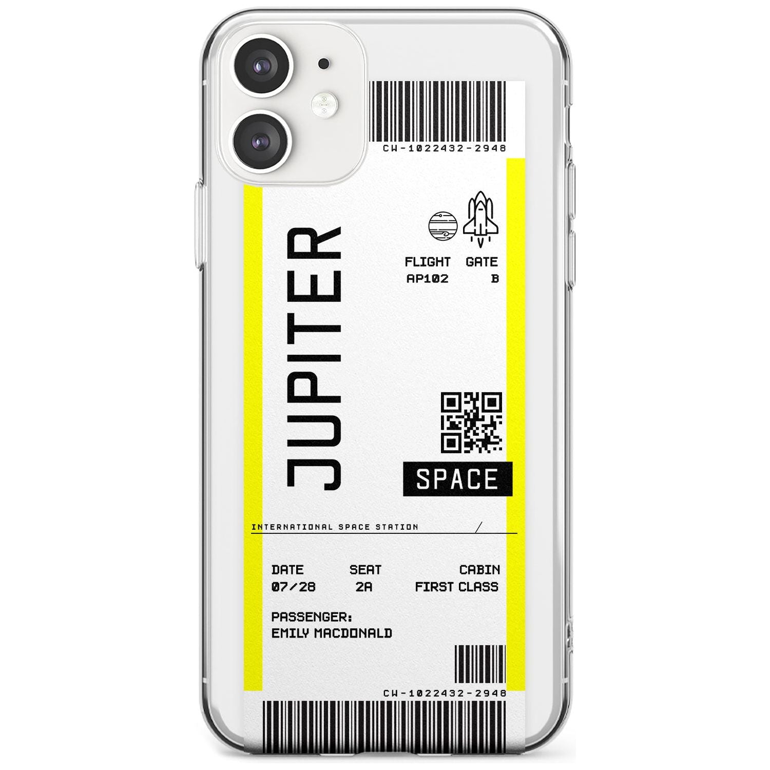 Jupiter Travel Ticket iPhone Case  Slim Case Custom Phone Case - Case Warehouse