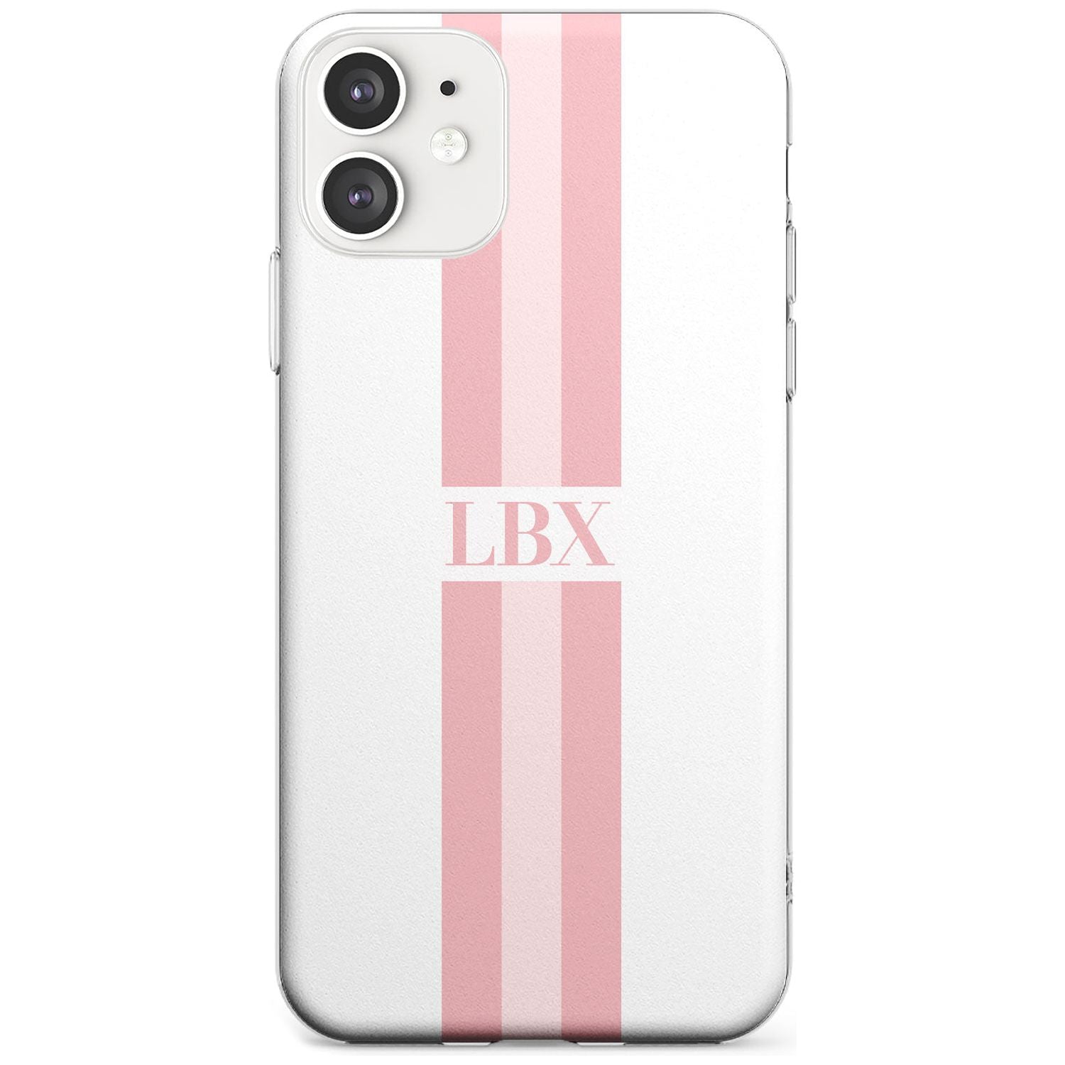 Minimal Pink Stripes iPhone Case  Slim Case Custom Phone Case - Case Warehouse