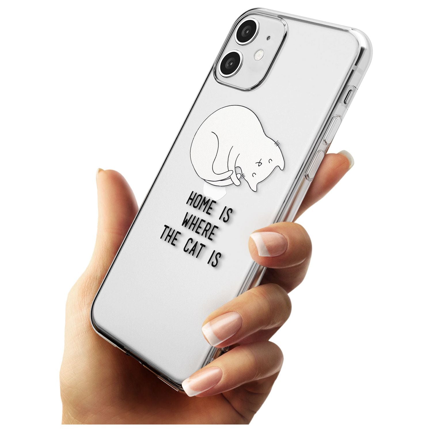 Home Is Where the Cat is Black Impact Phone Case for iPhone 11