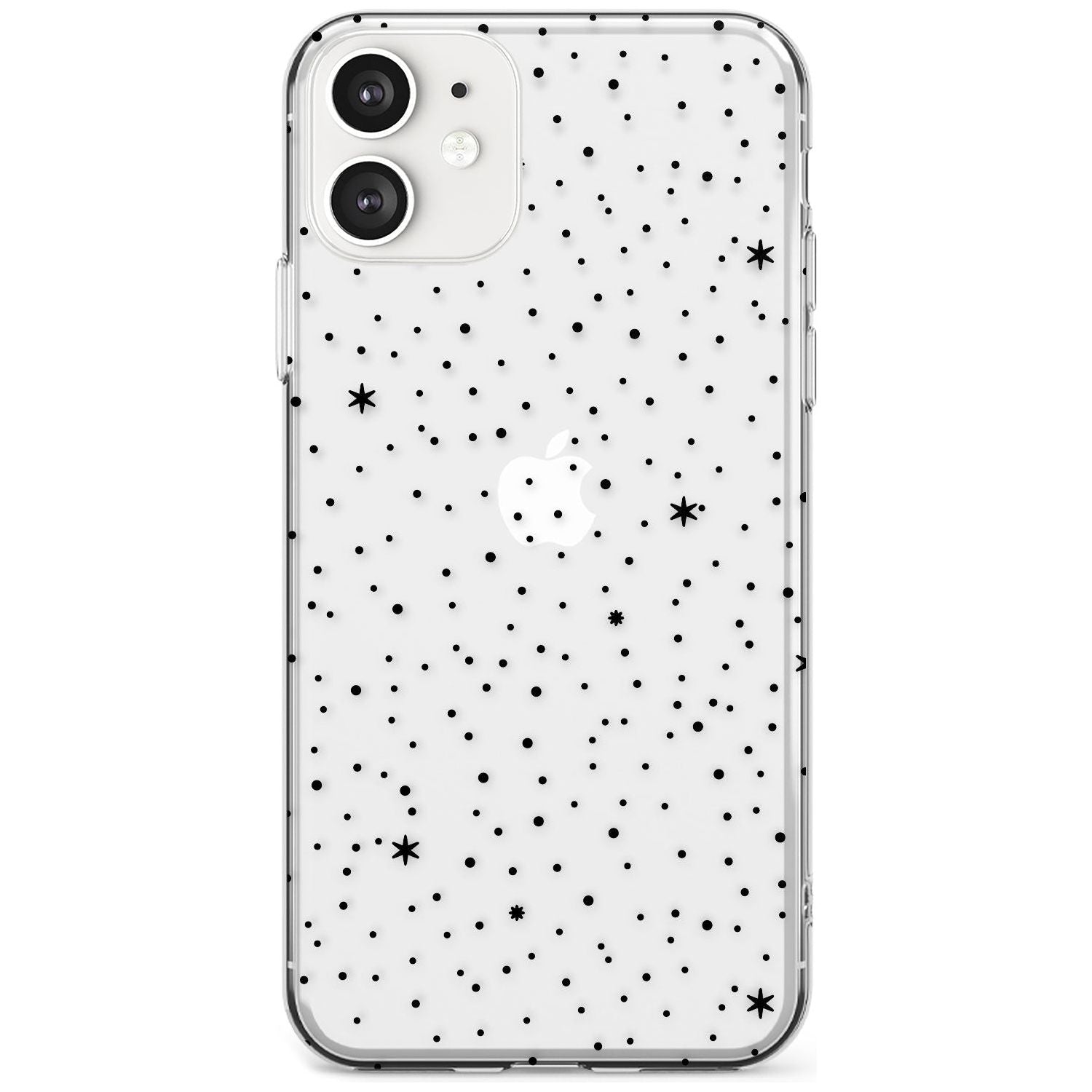 Celestial Starry Sky Black Impact Phone Case for iPhone 11