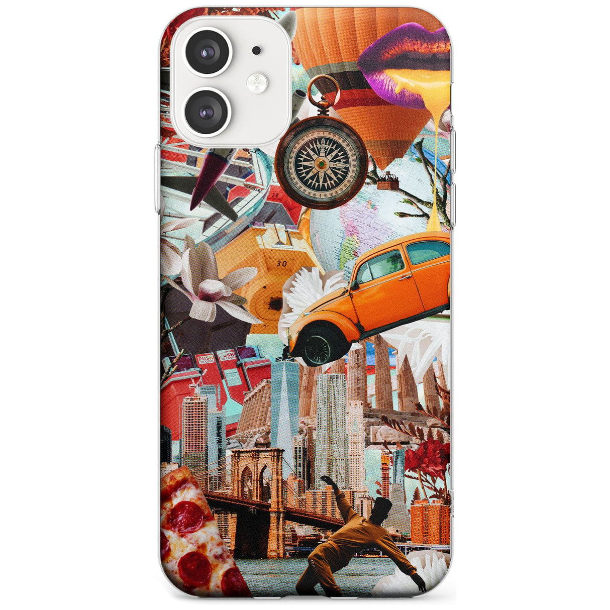 Vintage Collage: New York Mix Slim TPU Phone Case for iPhone 11