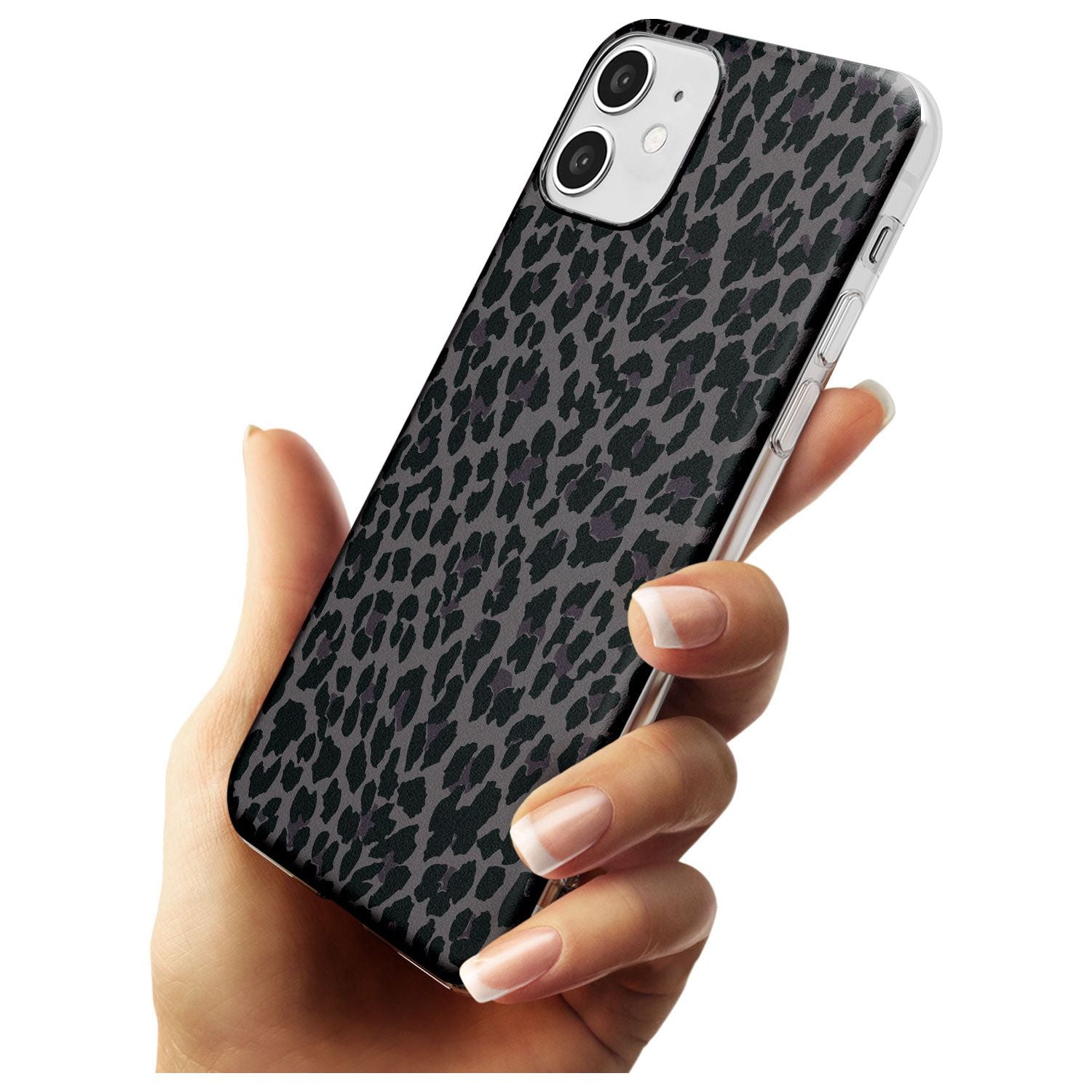 Dark Animal Print Pattern Small Leopard Slim TPU Phone Case for iPhone 11