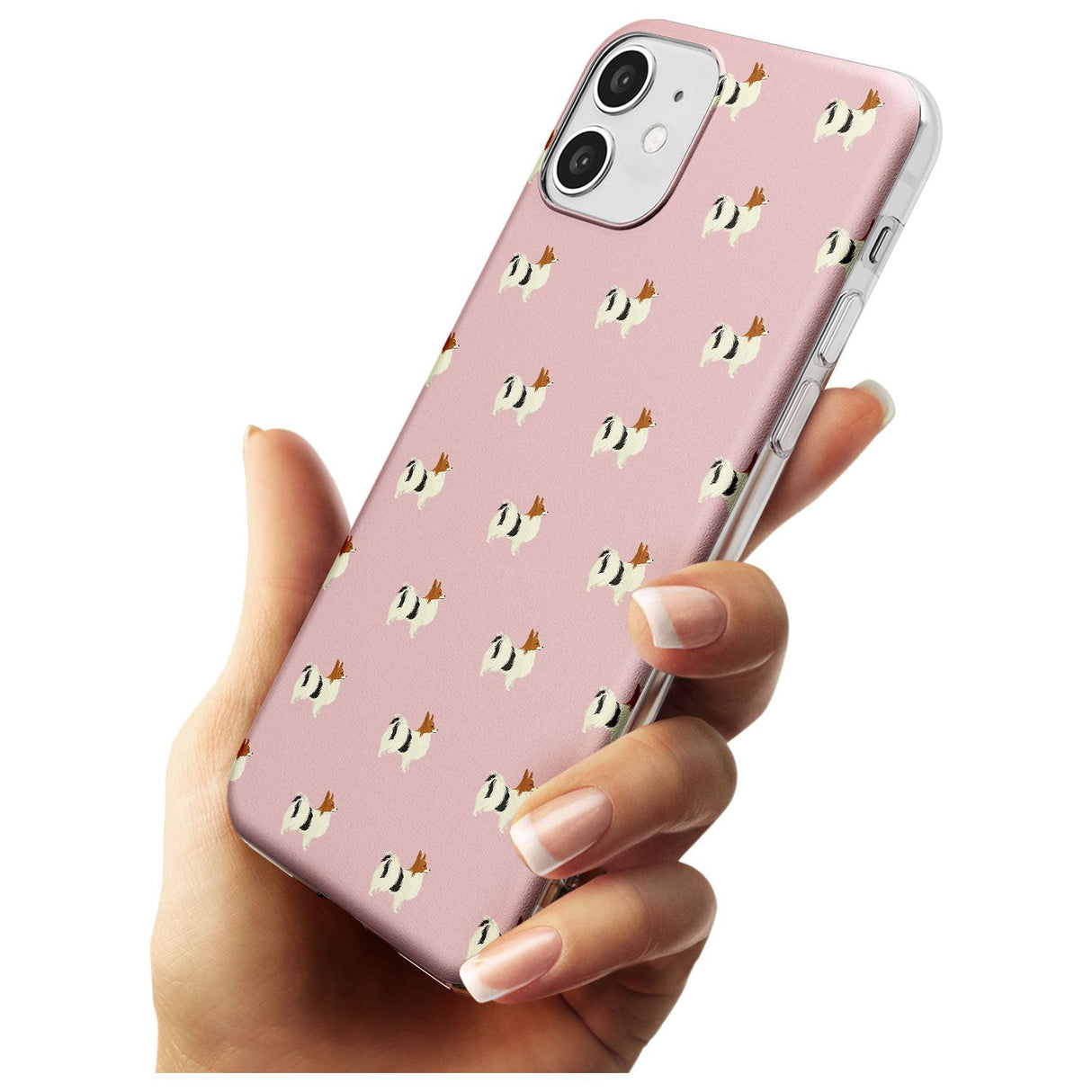 Papillon Dog Pattern Slim TPU Phone Case for iPhone 11