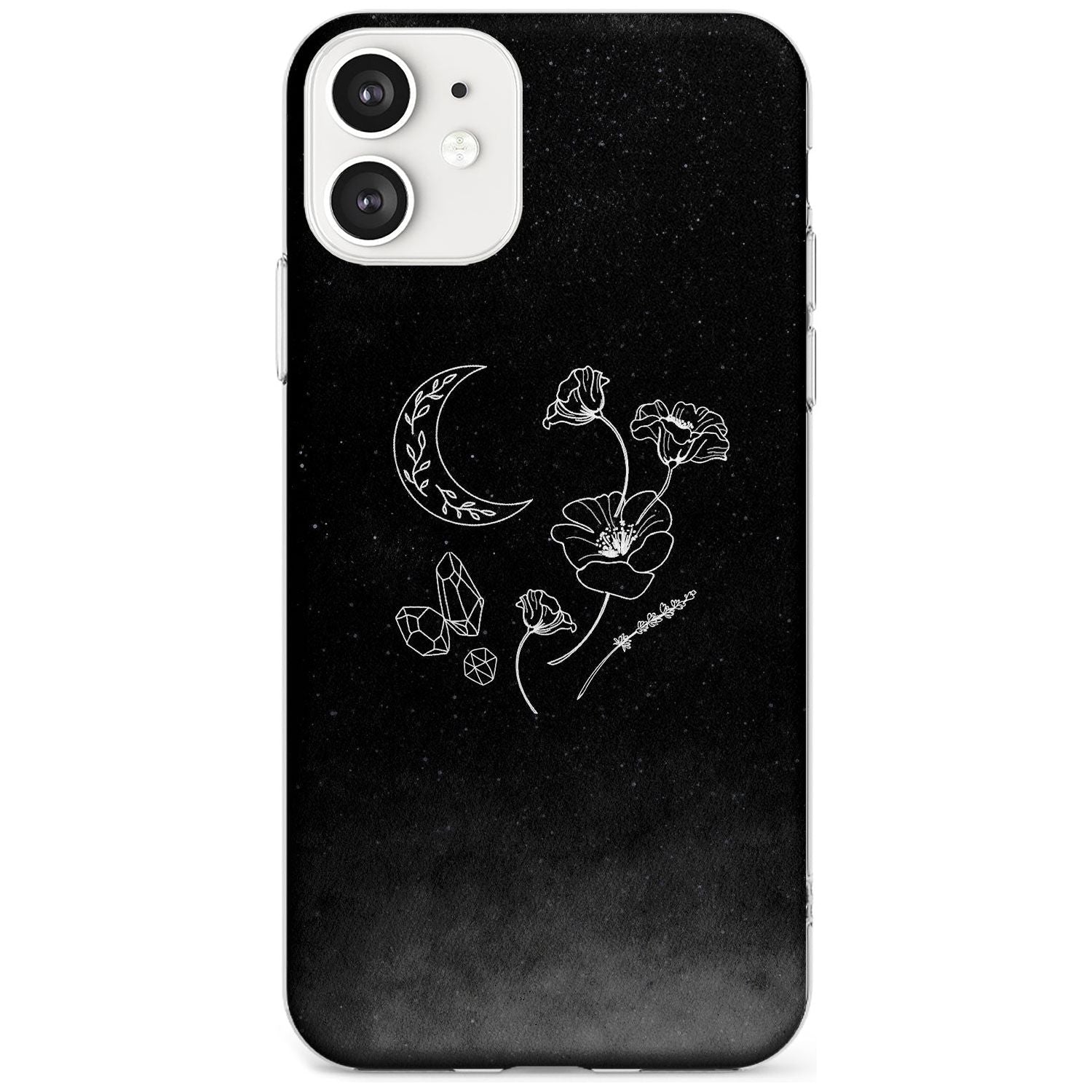 Crescent Moon Collection Black Impact Phone Case for iPhone 11