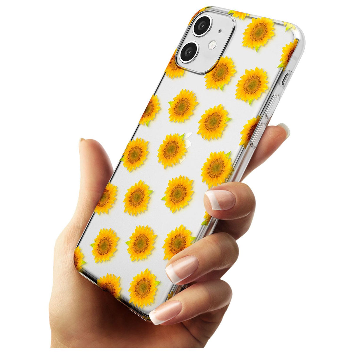 Sunflowers Transparent Pattern Slim TPU Phone Case for iPhone 11