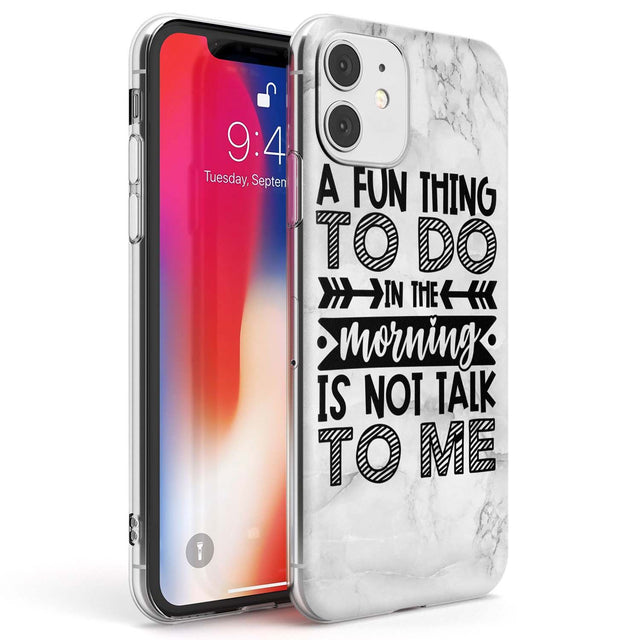 A Fun thing to do Phone Case iPhone 11 / Clear Case,iPhone 12 / Clear Case,iPhone 12 Mini / Clear Case Blanc Space