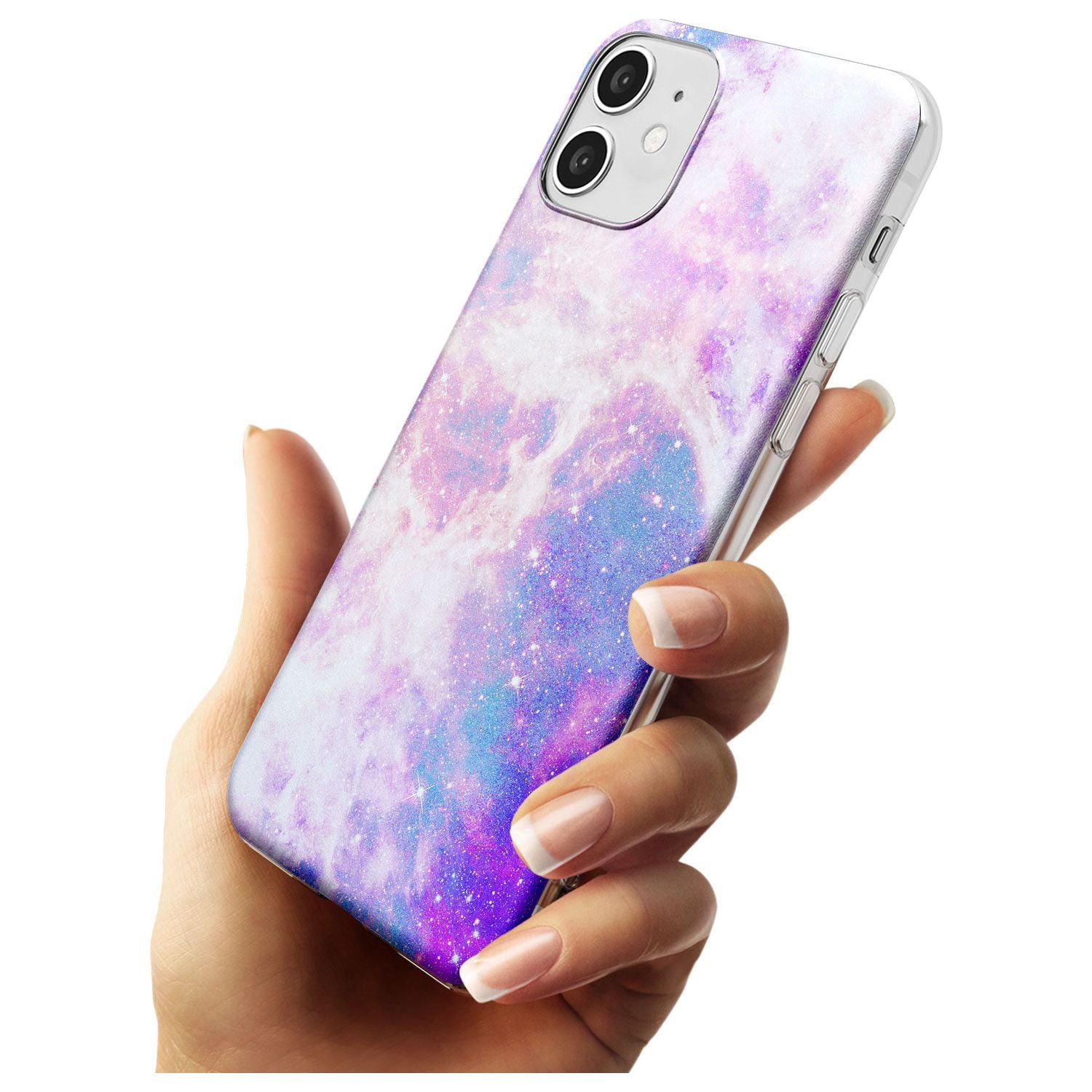 Purple & Blue Galaxy Pattern Design Slim TPU Phone Case for iPhone 11