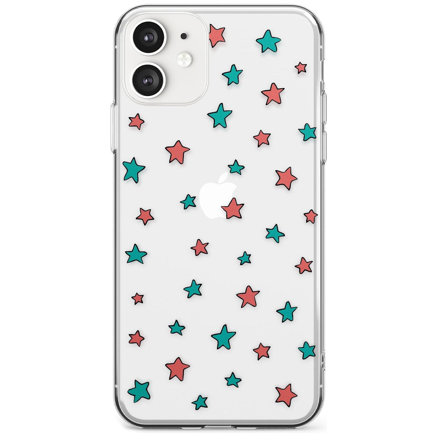 Heartstopper Stars Pattern Slim TPU Phone Case for iPhone 11