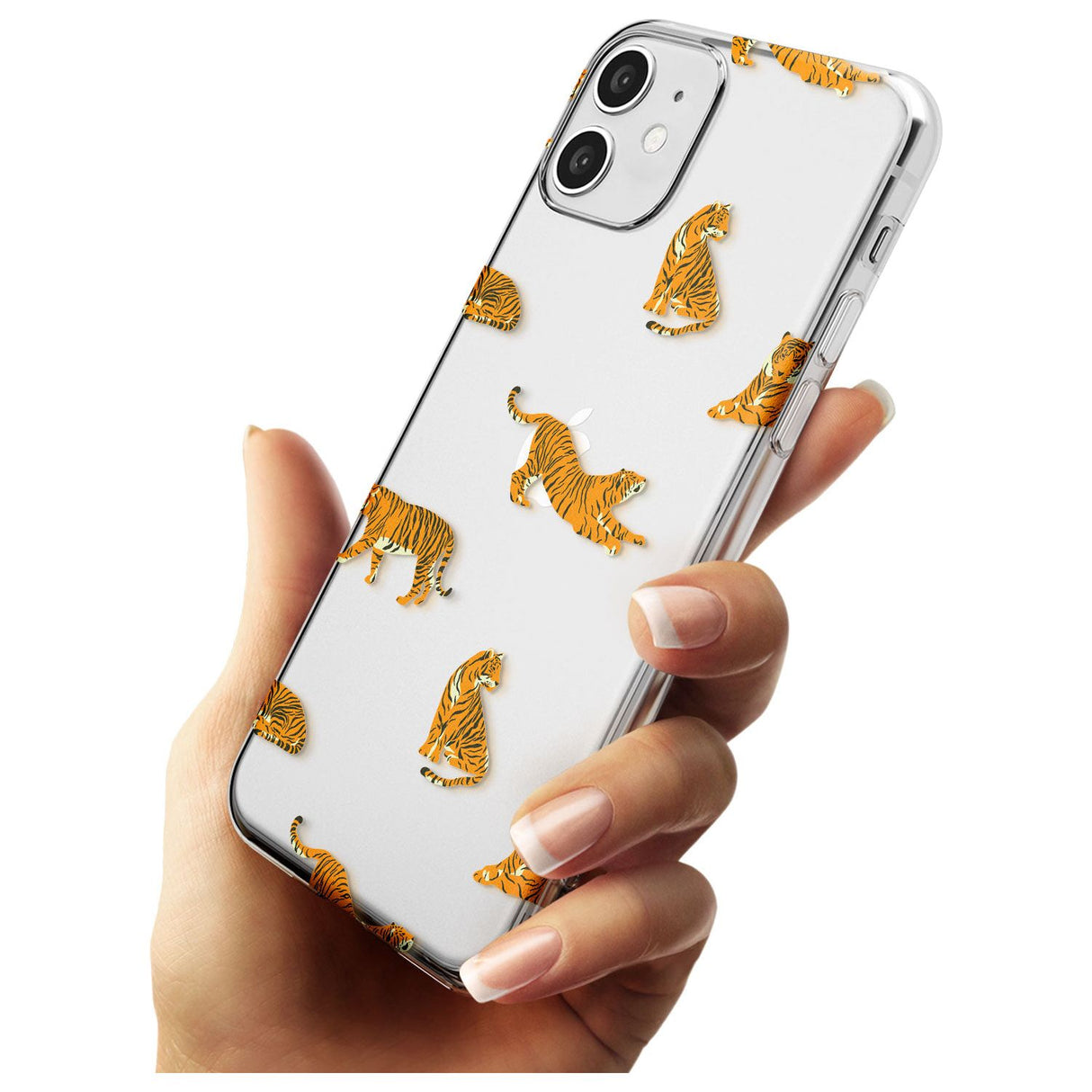 Clear Tiger Jungle Cat Pattern Slim TPU Phone Case for iPhone 11