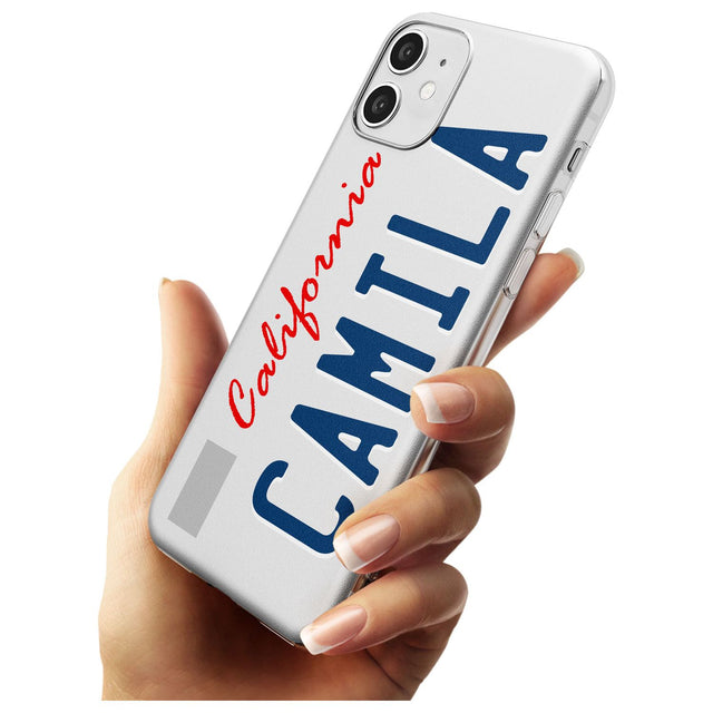 California License Plate Black Impact Phone Case for iPhone 11