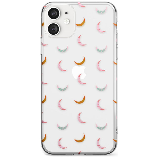 Colourful Crescent Moons Black Impact Phone Case for iPhone 11