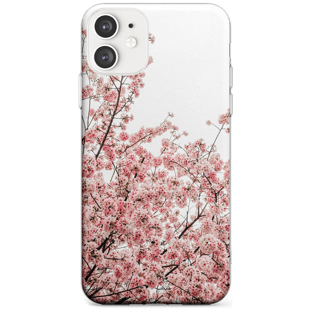 Cherry Blossoms - Real Floral Photographs Slim TPU Phone Case for iPhone 11