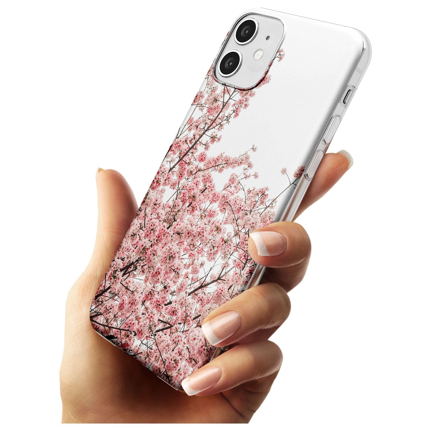 Cherry Blossoms - Real Floral Photographs Slim TPU Phone Case for iPhone 11