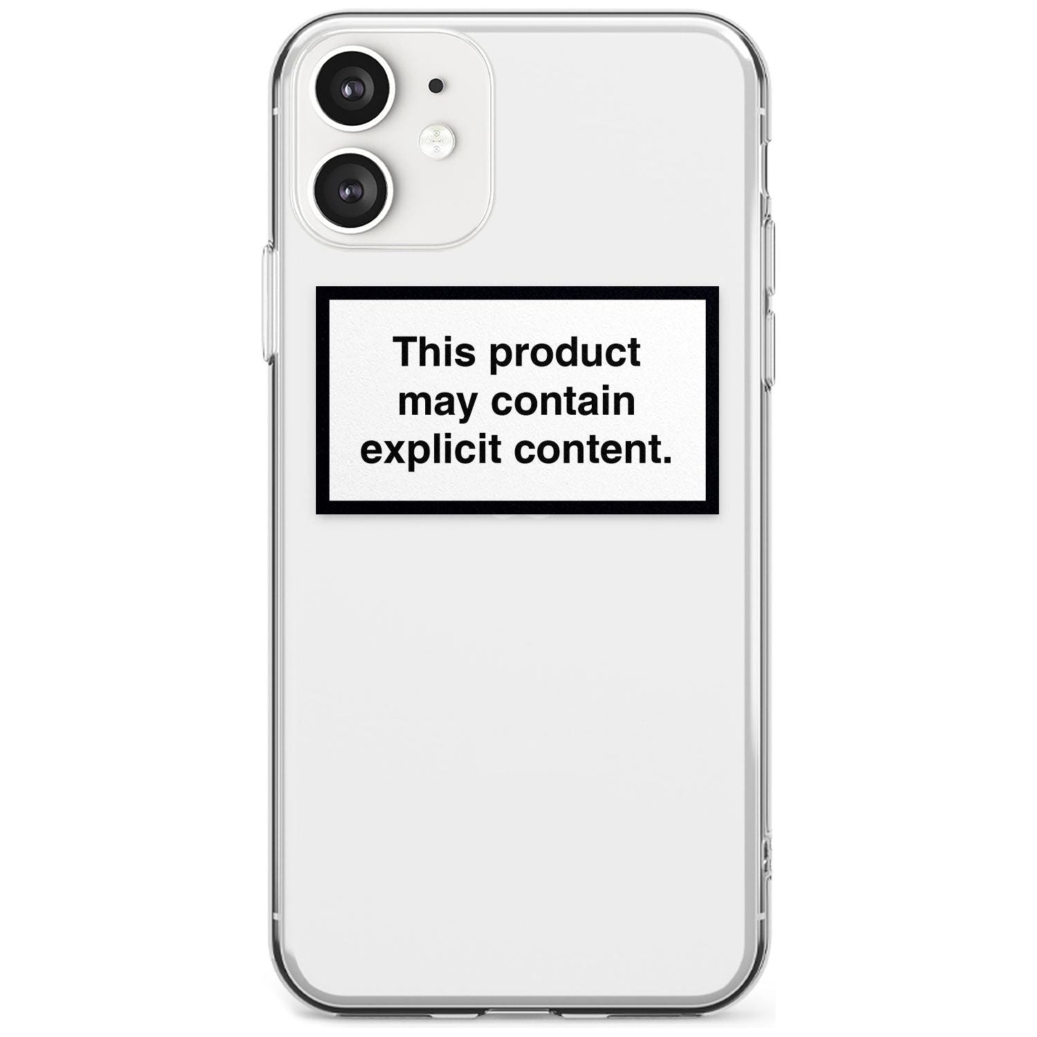 This product may contain explicit content Black Impact Phone Case for iPhone 11