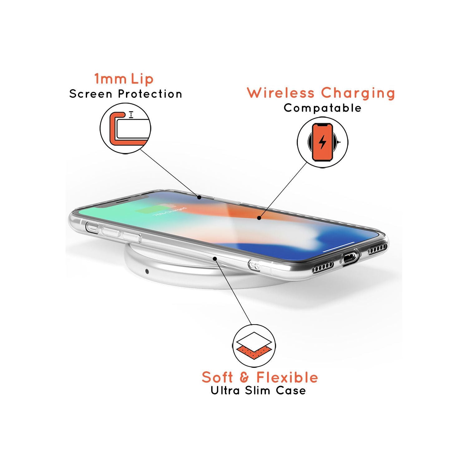 Pisces Zodiac Transparent Design - Blue Slim TPU Phone Case for iPhone 11