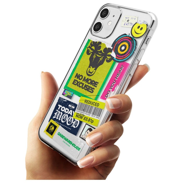 No More Excuses Sticker Mix Black Impact Phone Case for iPhone 11