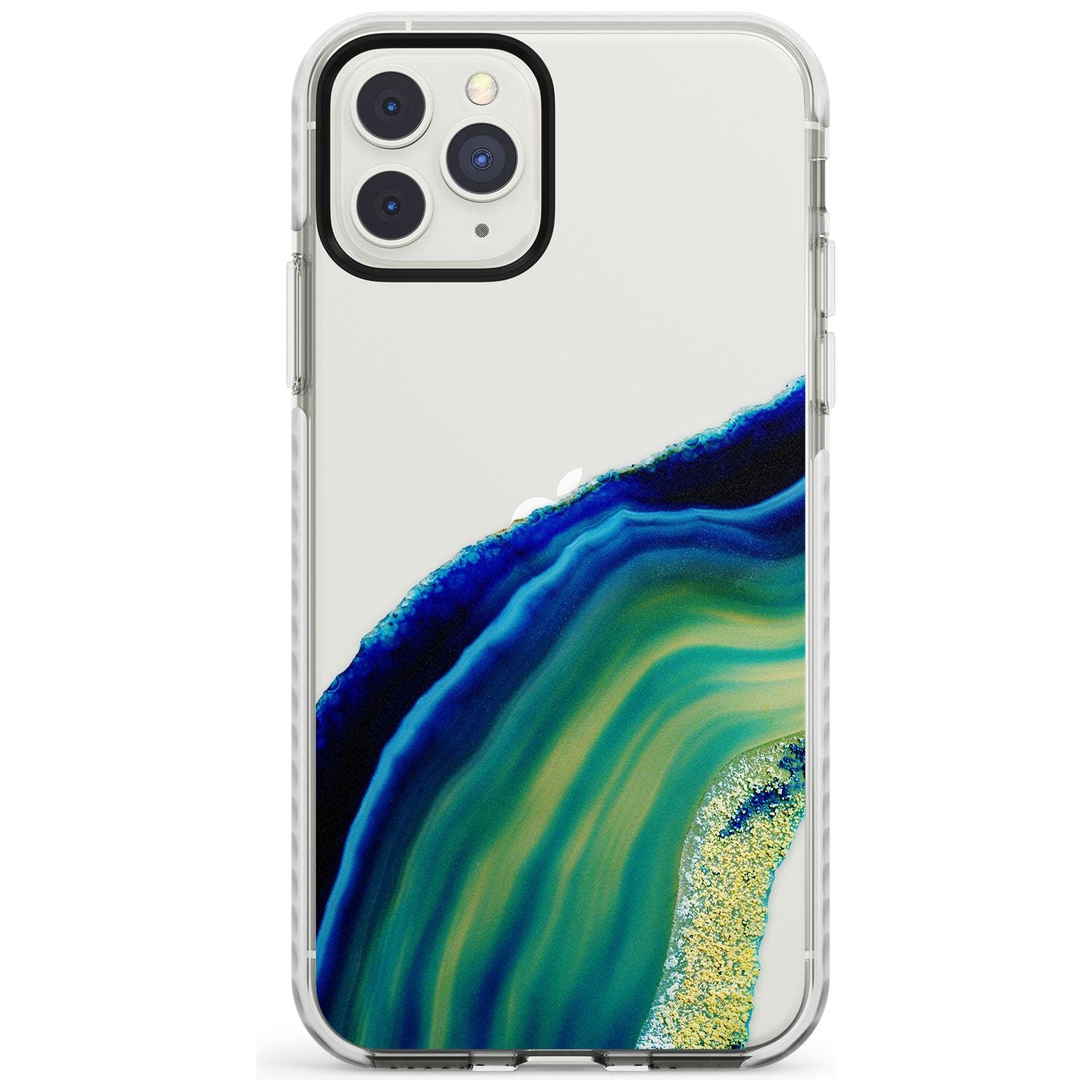 Green & Blue Gemstone Crystal Impact Phone Case for iPhone 11 Pro Max