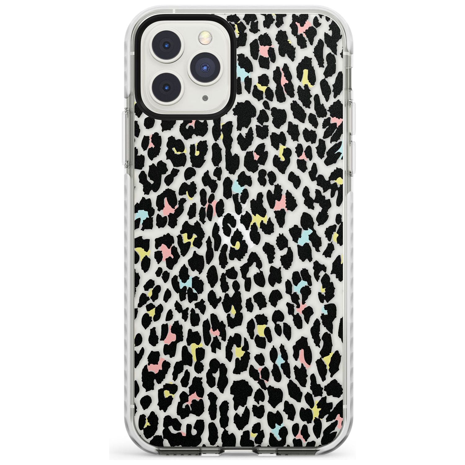 Mixed Pastels Leopard Print - Transparent Impact Phone Case for iPhone 11 Pro Max