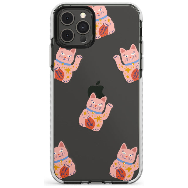Waving Cat Pattern Impact Phone Case for iPhone 11 Pro Max