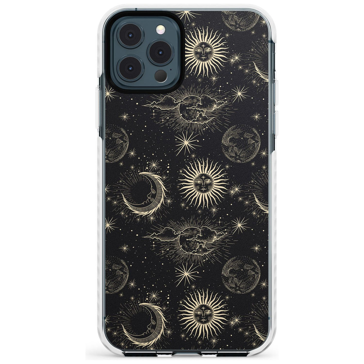 Large Suns, Moons & Clouds Slim TPU Phone Case for iPhone 11 Pro Max