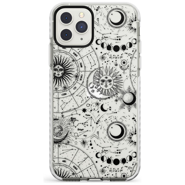 Suns, Moons, Zodiac Signs Astrological Impact Phone Case for iPhone 11 Pro Max