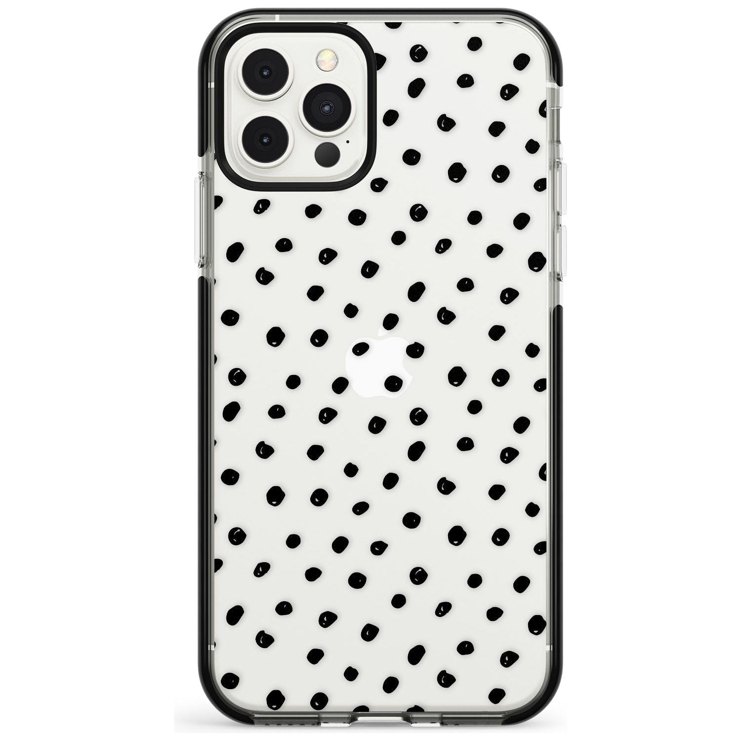 Messy Black Dot Pattern Pink Fade Impact Phone Case for iPhone 11