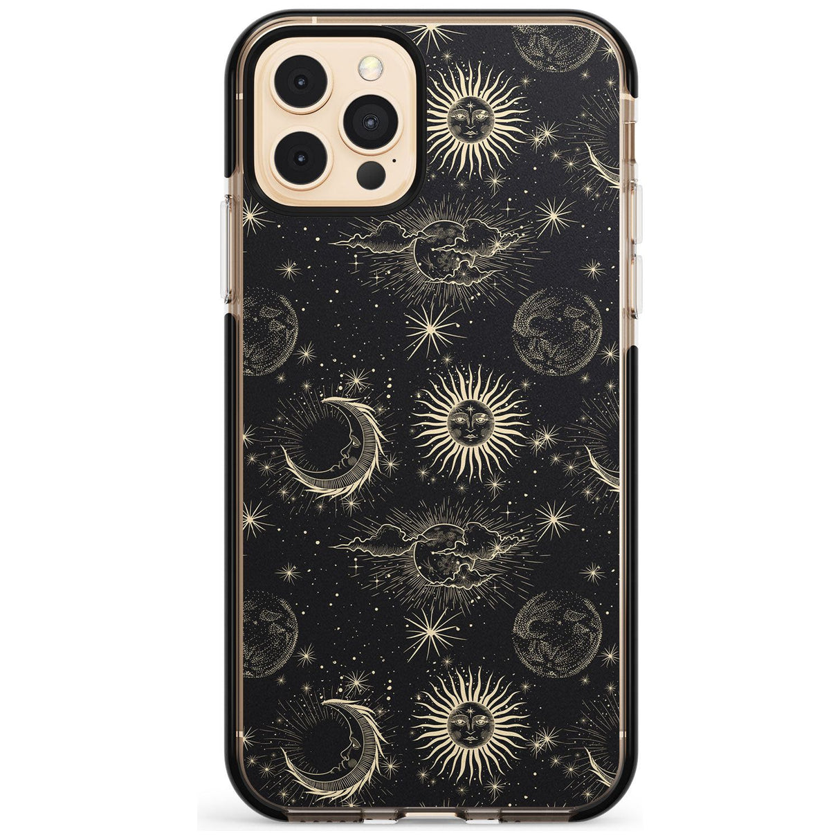 Large Suns, Moons & Clouds Pink Fade Impact Phone Case for iPhone 11