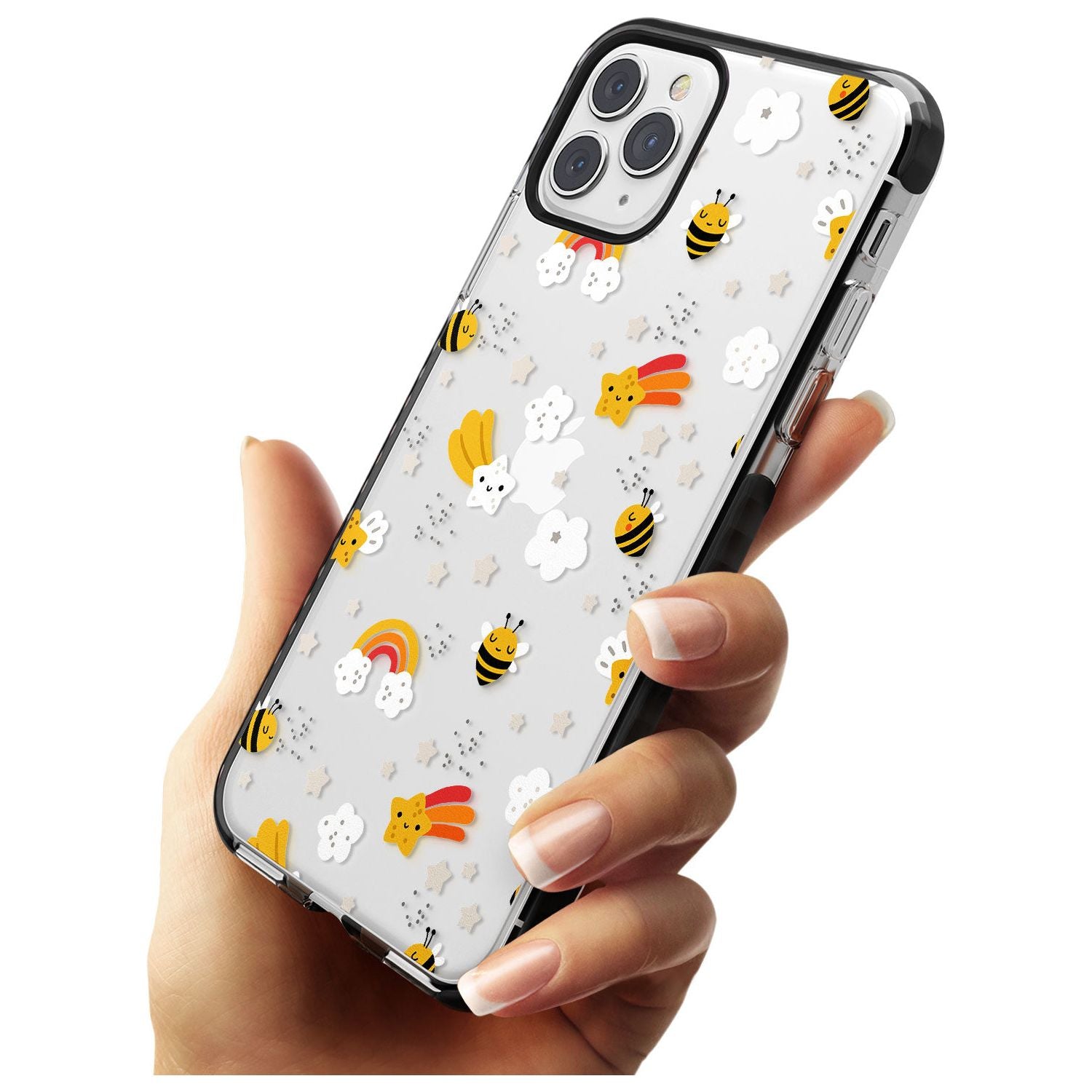 Busy Bee Black Impact Phone Case for iPhone 11 Pro Max