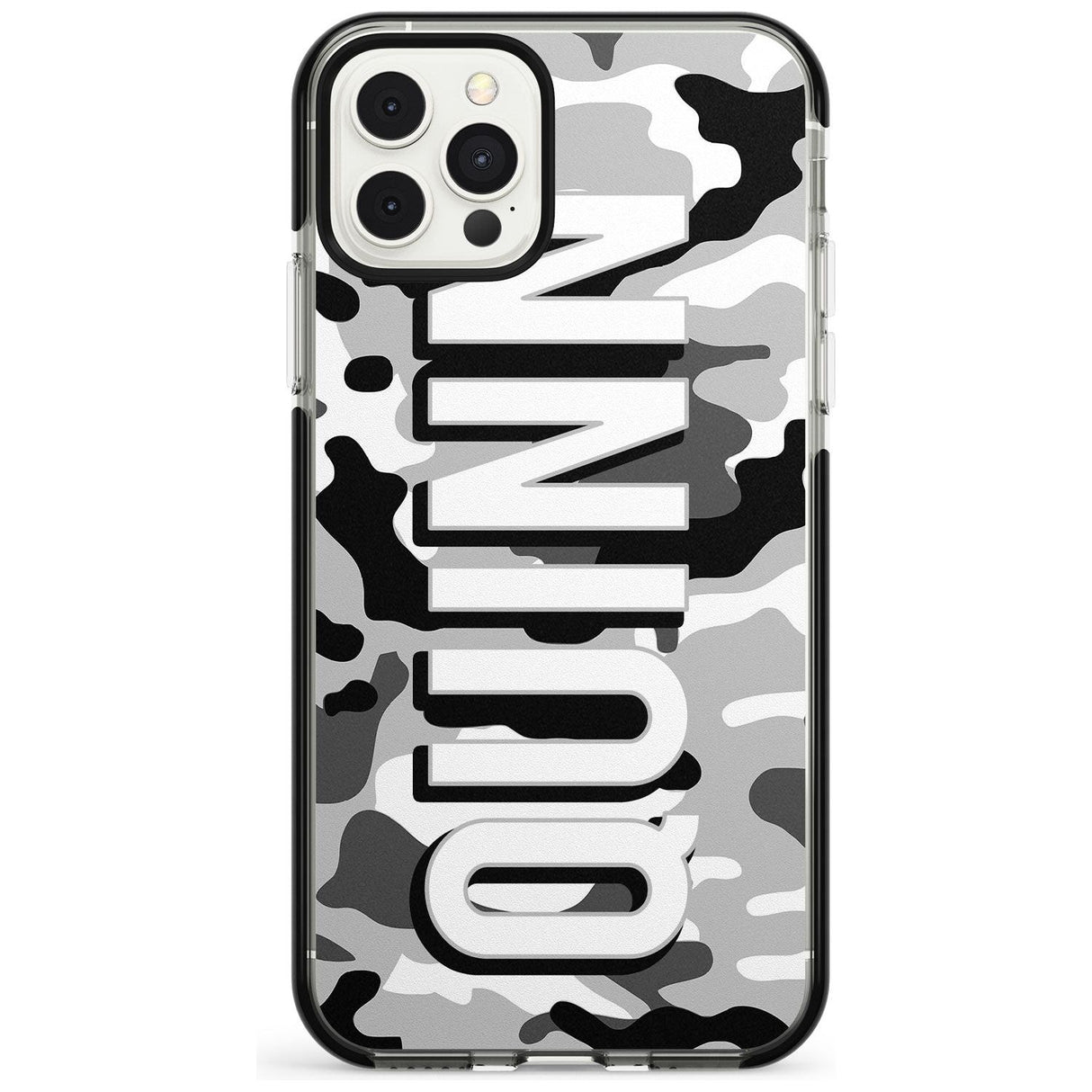 Greyscale Camo Pink Fade Impact Phone Case for iPhone 11