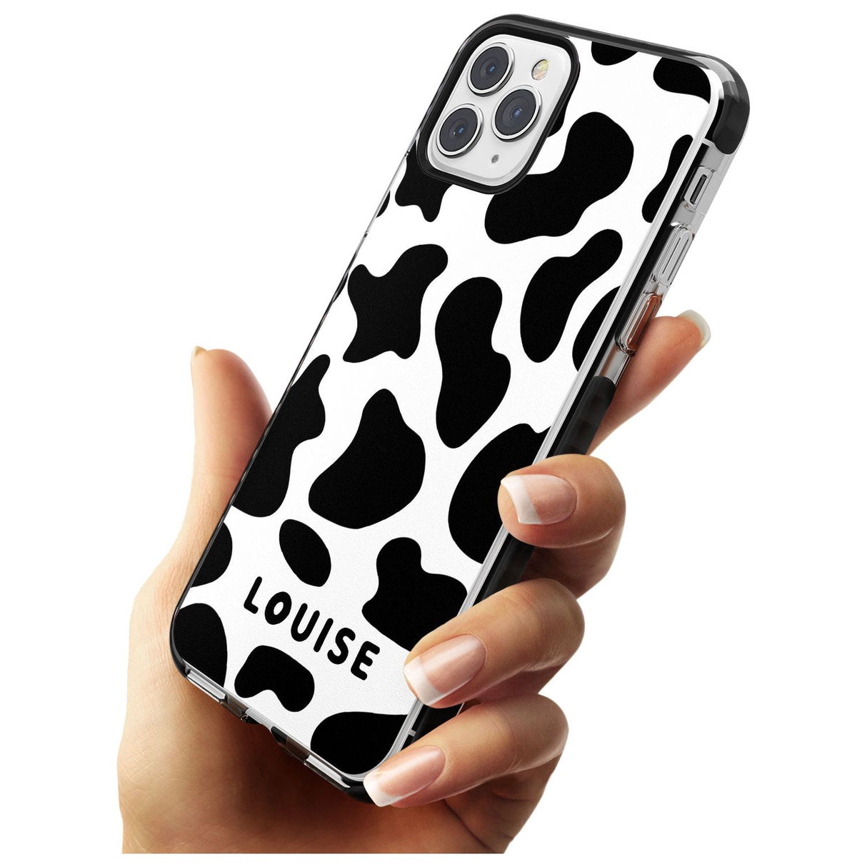 Custom Cow Print Pink Fade Impact Phone Case for iPhone 11